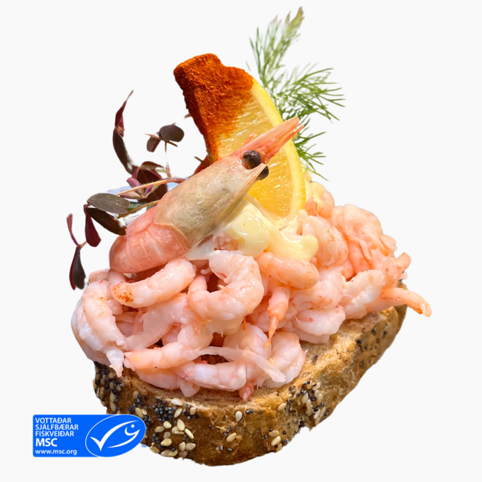 Large hand-peeled shrimp