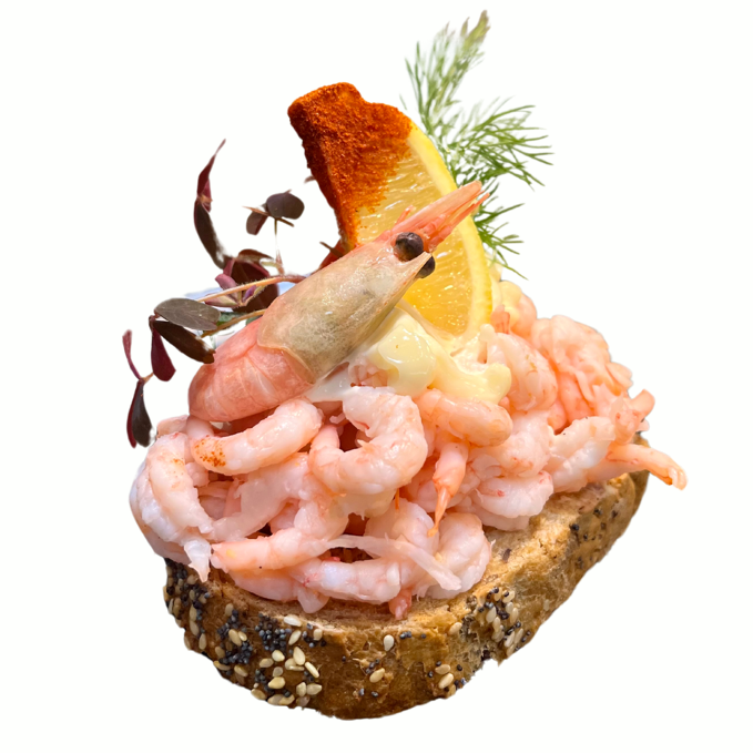 Large hand-peeled shrimp